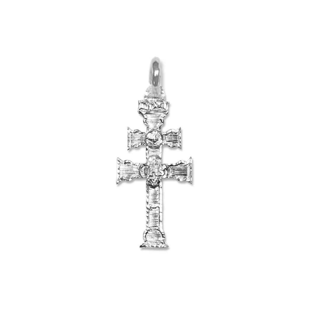 Replical Cruz de Caravaca de plata