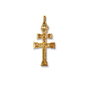 cruz de caravaca en oro