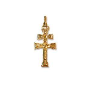 cruz de caravaca en oro