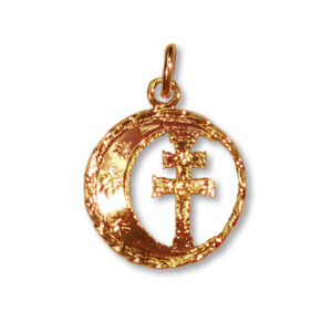 medalla cruz caravaca media luna