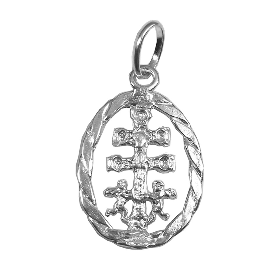 Medalla Cruz de Caravaca Plata