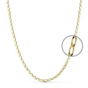 Cadena Oro 18k - modelo Bilbaina 60 cm -   Hueca 2,8mm
