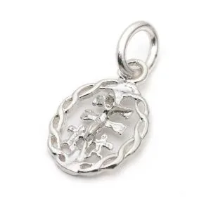 medalla Cruz de Caravaca en plata de ley