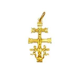 Cruz de Caravaca en oro