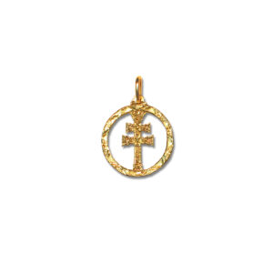 cruz de caravaca oro para bebé