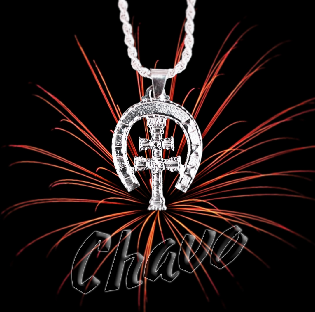 Cruz de Caravaca y Herradura - Plata 925 - Caballos del Vino - Imagen 4