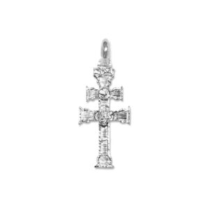 Cruz de Caravaca en plata de ley