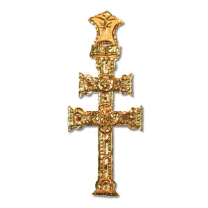 Cruz de Caravaca en oro