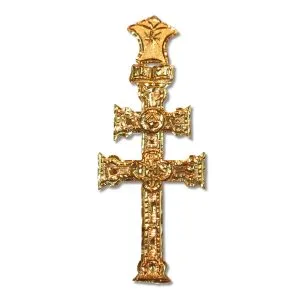 Cruz de Caravaca en oro