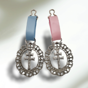 medallones para el carricoche carrito bebe cruz de caravaca