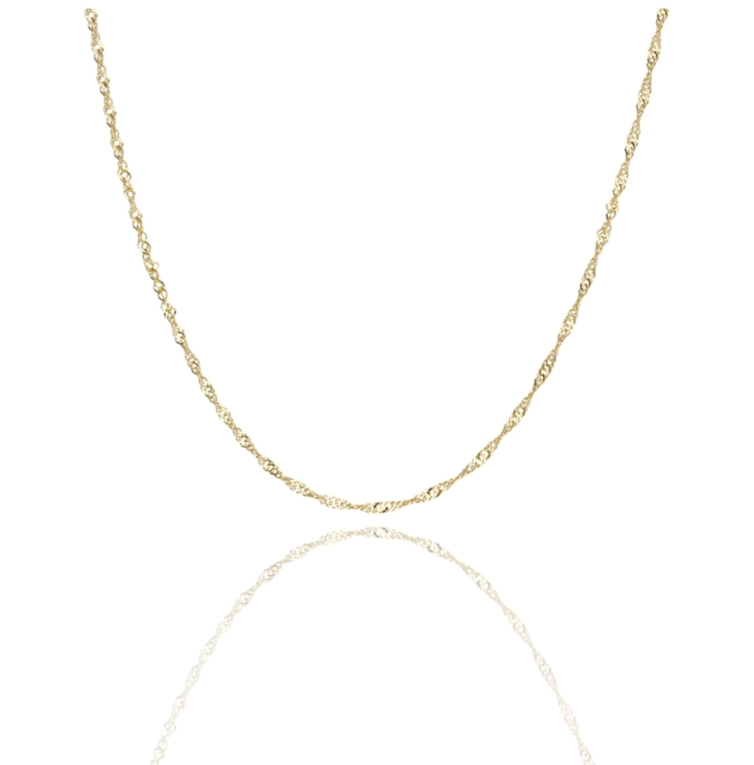 Cadena Singapur de oro