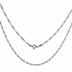 Cadena Plata Singapur - Larga (60 cm)