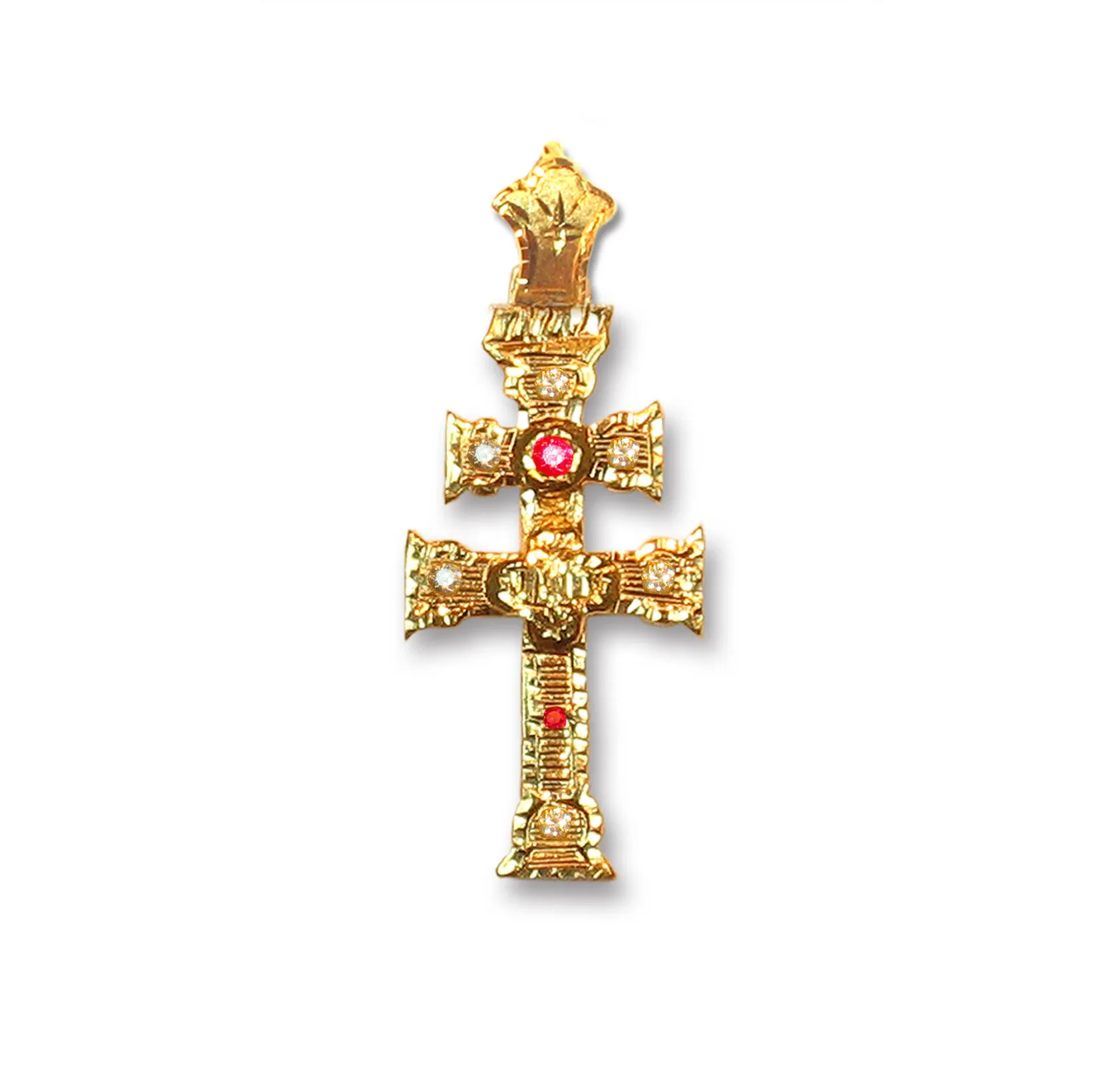 Cruz de Caravaca con circonitas