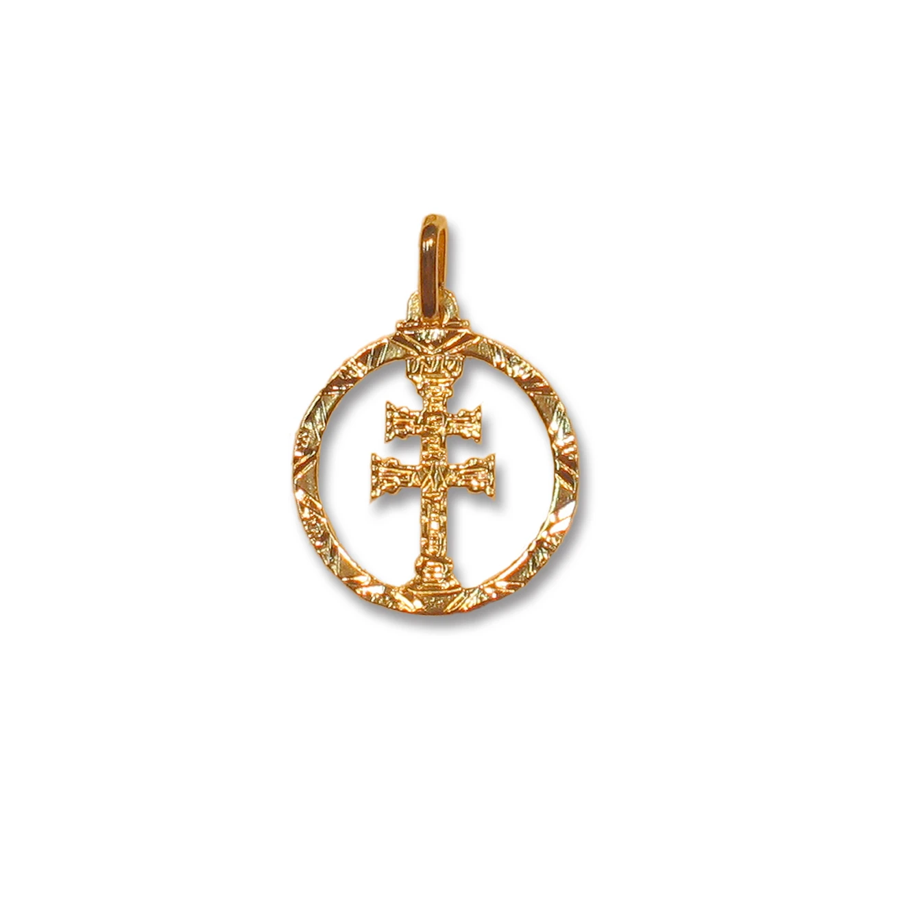 Medalla de oro con la Cruz de Caravaca