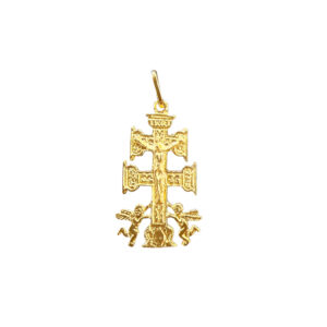 Cruz de Caravaca oro angeles