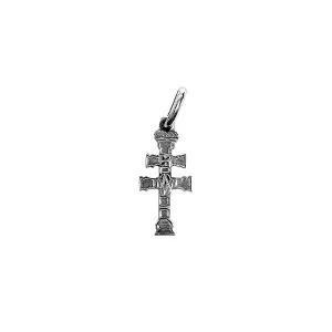 cruz de caravaca oro blanco