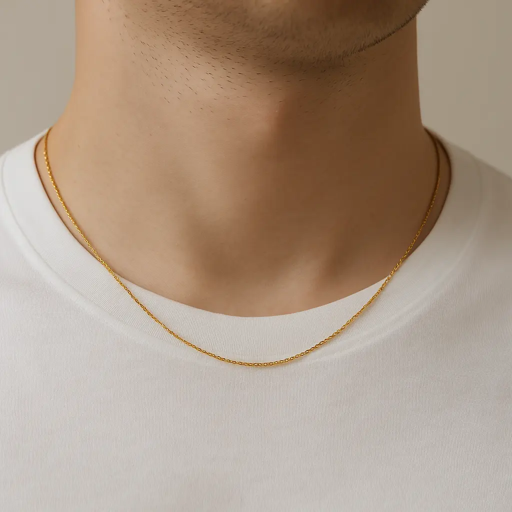 Cadenas finas de hombre en oro 18K y plata 925: bilbainas, barbadas, cartier y singapur