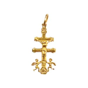 Cruz de Caravaca oro