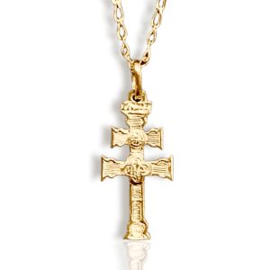 Cruz caravaca dorada