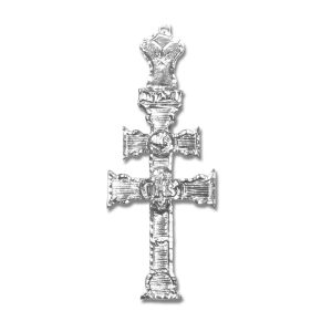 Cruz de Caravaca en plata de ley