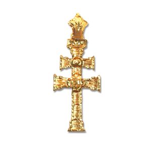 Cruz de Caravaca en oro