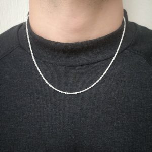 cordón de plata para hombre