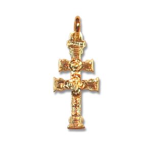 Cruz de Caravaca en oro de ley